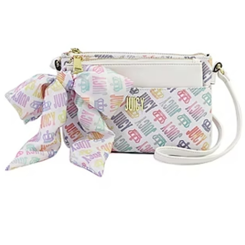 Juicy by Juicy Couture Glam Crossbody Bag Rainbow Multi Dot
